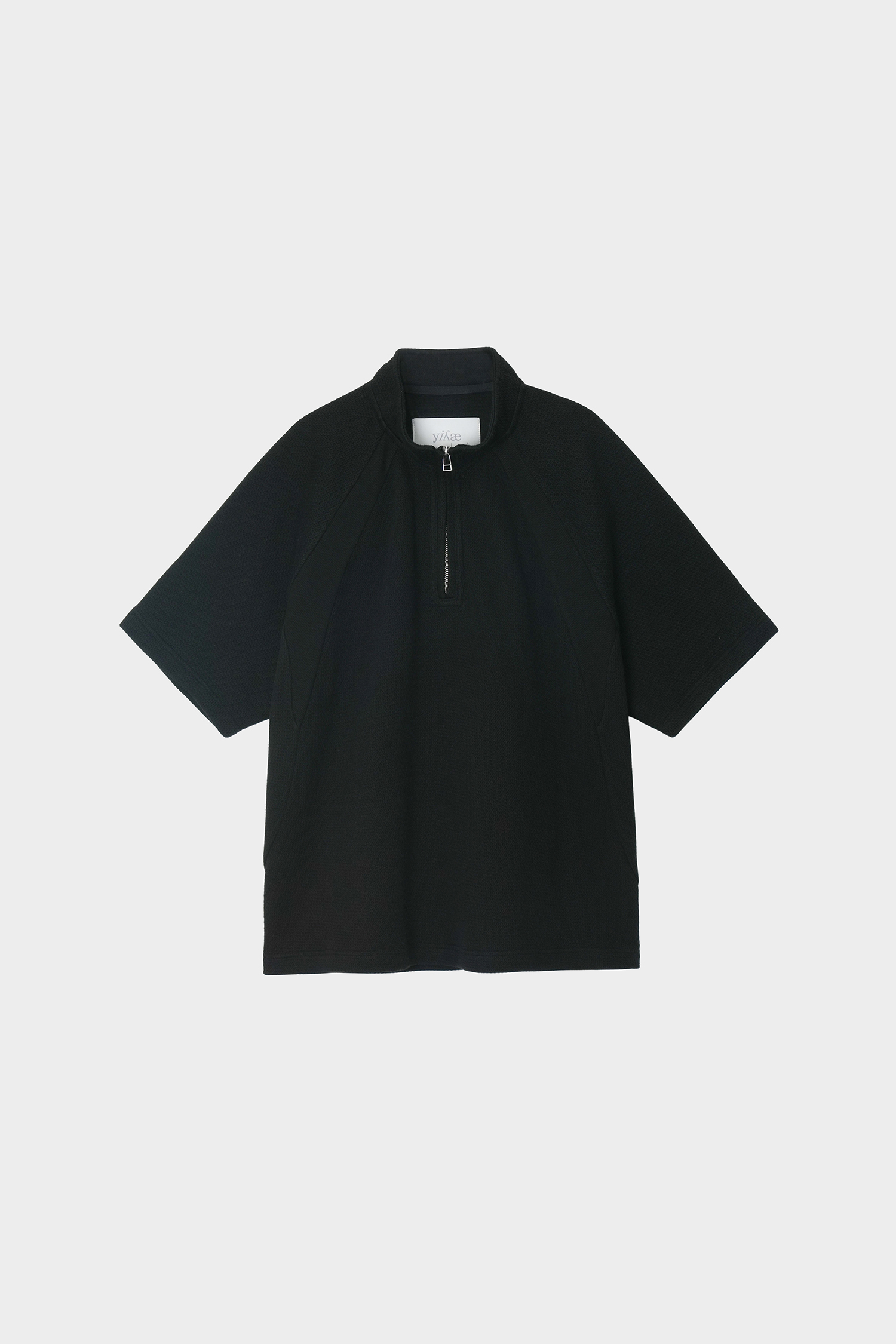 Deflect Half Zip-Up Shirts _ Black