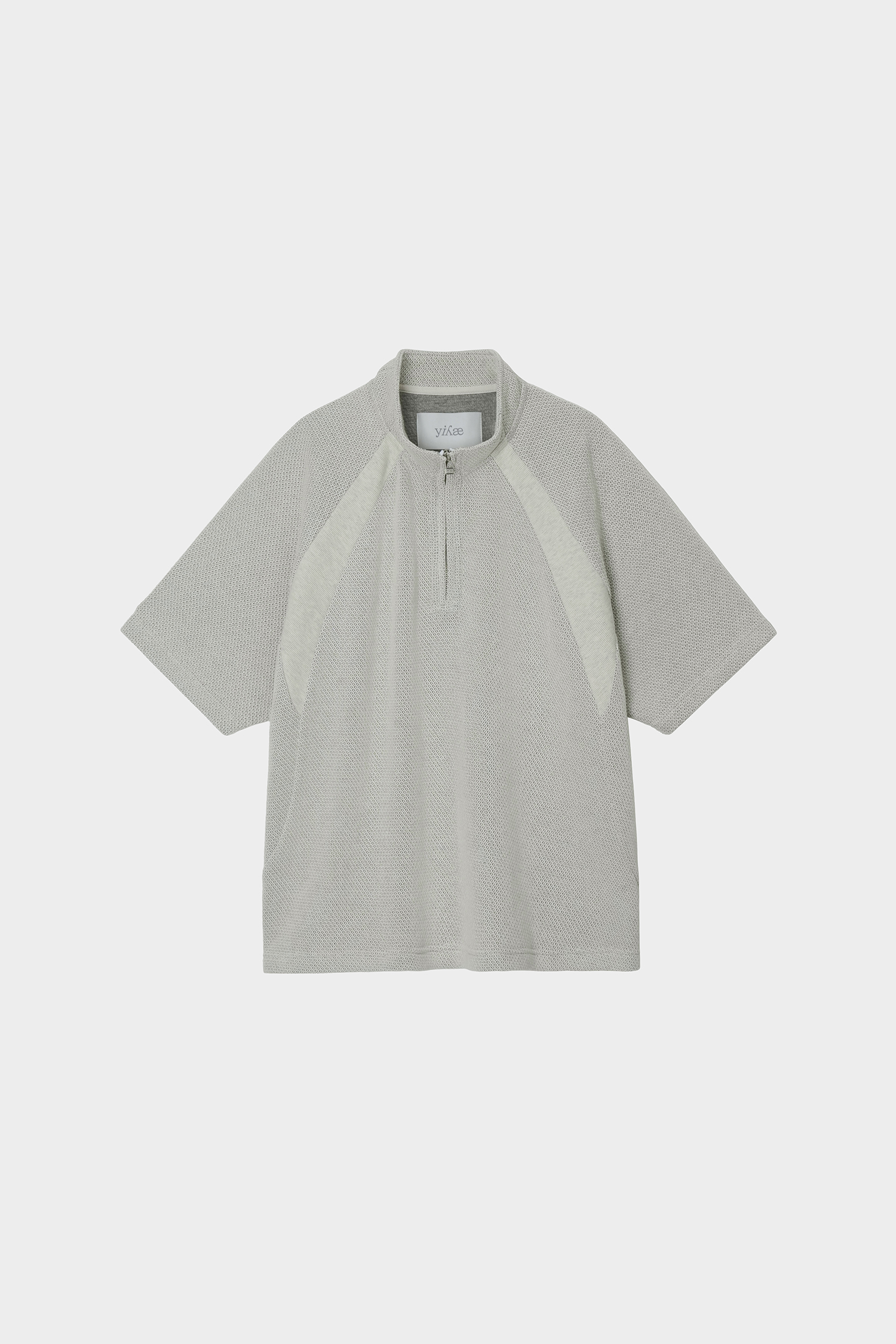 Deflect Half Zip-Up Shirts _ Swirl White